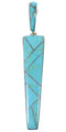 Genuine Sterling Silver and Turquoise Jewelry Pendant CX46228